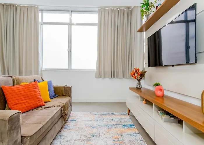 Relax Em Copacabana, Quarto E Sala, 150 Mt Da Praia, Cozinha, Maq De Lavar Roupa E Ar Rio de Janeiro